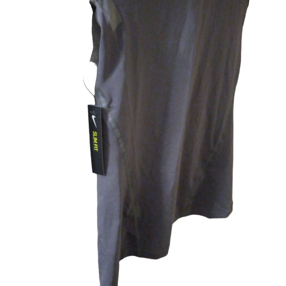 NWT! NIKE Pro Dri-Fit Racerback Slim Fit Tank Top Heathered Gray Women's Size XS - Picture 7 of 12